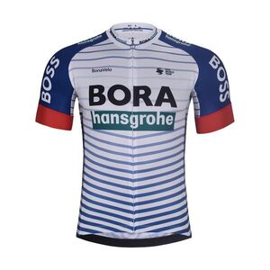 BONAVELO Rövid ujjú kerékpáros mez - BORA 2026 - fehér/színes kép