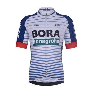 BONAVELO Rövid ujjú kerékpáros mez - BORA KID 2026 - fehér/színes kép
