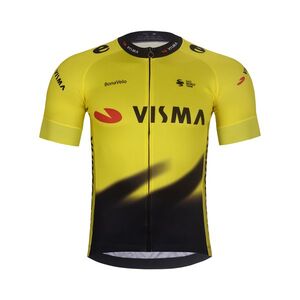 BONAVELO Rövid ujjú kerékpáros mez - VISMA 2026 - sárga/fekete kép