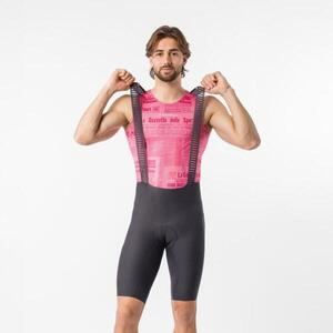 CASTELLI Rövid kerékpáros nadrág kantárral - GIRO TROFEO 2 - szürke kép