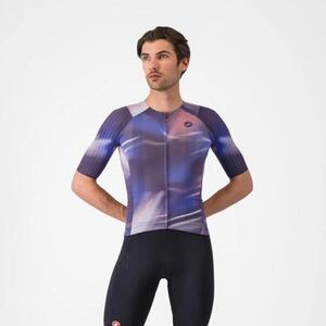 CASTELLI Rövid ujjú kerékpáros mez - AERO RACE 8S - lila kép