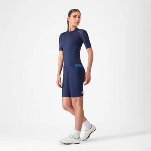 CASTELLI Rövid ujjú kerékpáros mez - ESPRESSO 2 W - kék kép