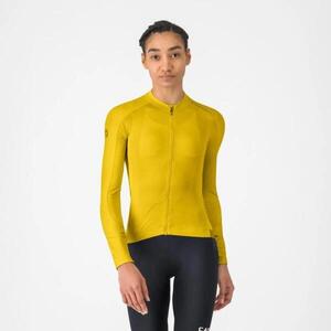 CASTELLI Hosszú ujjú kerékpáros mez nyári - ESPRESSO 2 W - sárga kép