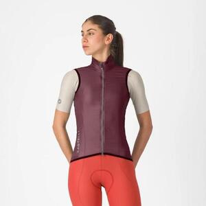 CASTELLI Kerékpáros mellény - ARIA 2 W - bordó kép