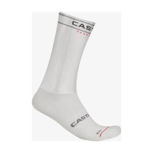 CASTELLI Klasszikus kerékpáros zokni - FAST FEET 4 - fehér kép