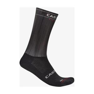 CASTELLI Klasszikus kerékpáros zokni - FAST FEET 4 - fekete kép