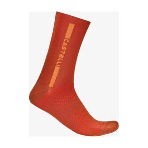 CASTELLI Klasszikus kerékpáros zokni - LINEA LOGO 15 - piros kép
