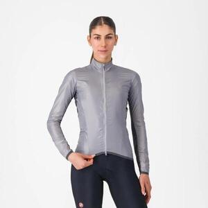 CASTELLI Kerékpáros szélálló dzseki - ARIA SHELL 2 W - ezüst kép