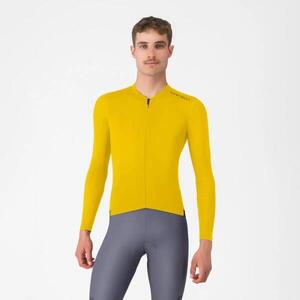 CASTELLI Hosszú ujjú kerékpáros mez nyári - ESPRESSO 2 LS - sárga kép