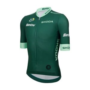SANTINI Rövid ujjú kerékpáros mez - TDF OFFICIAL BEST SPRINTER - zöld kép