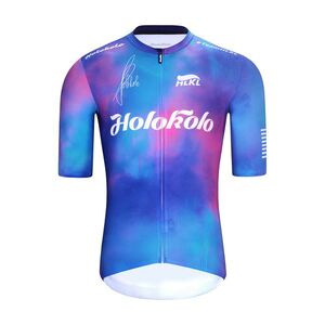 HOLOKOLO Rövid ujjú kerékpáros mez - TEAM SPIRIT - kék/színes kép