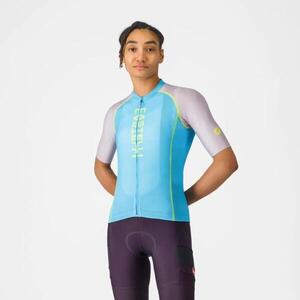 CASTELLI Rövid ujjú kerékpáros mez - UNLIMITED 2 W - kék kép