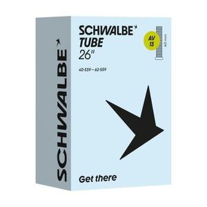 SCHWALBE belső gumi - AV13 (40/62-559) 26x1.60–2.45 AV 40mm - fekete kép