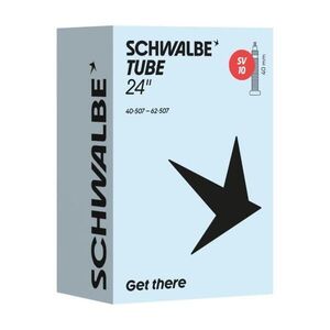 SCHWALBE belső gumi - SV10 (40/62-507) 24x1.60–2.45 SV 40mm - fekete kép