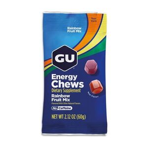 GU Kerékpáros táplálékkiegészítő - ENERGY CHEWS 60 G RAINBOW FRUIT MIX kép