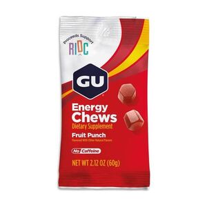GU Kerékpáros táplálékkiegészítő - ENERGY CHEWS 60 G FRUIT PUNCH kép