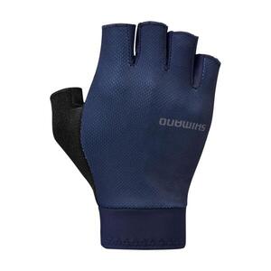 SHIMANO Kerékpáros kesztyű rövid ujjal - EXPLORER GEL - kék kép