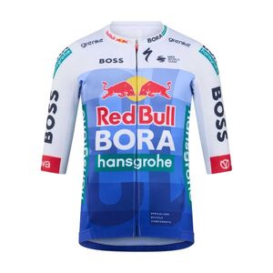 RED BULL Rövid ujjú kerékpáros mez - SPECIALIZED FRANCE TRAINING BORA - kék/fehér kép