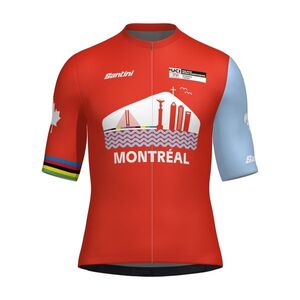 SANTINI Rövid ujjú kerékpáros mez - WORLD CHAMPIONSHIPS MONTRÉAL 2026 - piros kép