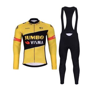 BONAVELO Kerékpáros téli szett - JUMBO-VISMA 2024 WNT - sárga/fekete kép
