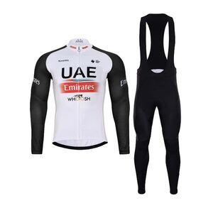BONAVELO Kerékpáros téli szett - UAE 2024 WINTER - fekete/fehér/piros kép