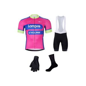 BONAVELO Kerékpáros mega szett - LAMPRE - fehér/rózsaszín/fekete kép