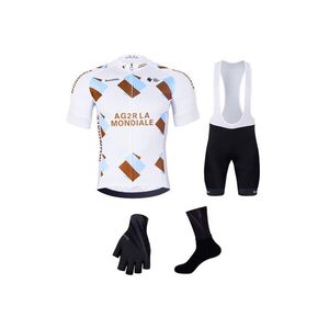 BONAVELO Kerékpáros mega szett - AG2R LA MONDIALE - fekete/színes/fehér kép