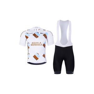 BONAVELO Rövid kerékpáros mez rövidnadrággal - AG2R LA MONDIALE - fekete/színes kép
