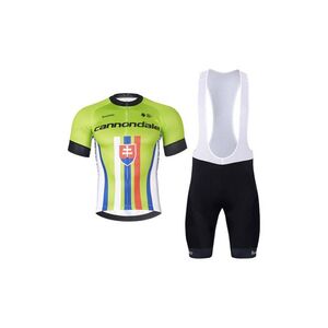 BONAVELO Rövid kerékpáros mez rövidnadrággal - CANNONDALE SK - fekete/zöld kép