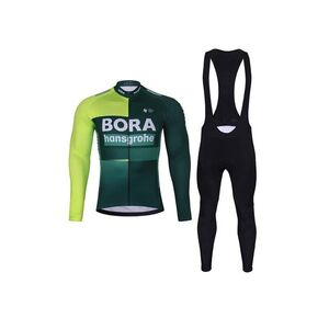 BONAVELO Kerékpáros téli kabát és nadrág - BORA 2024 - zöld/fehér kép