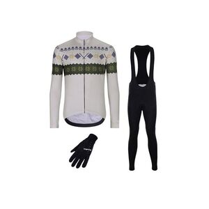 HOLOKOLO Kerékpáros téli szett - FROSTTRAIL WINTER - zöld/fekete/szürke kép