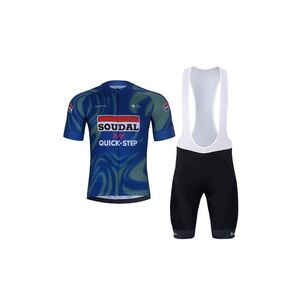 BONAVELO Rövid kerékpáros mez rövidnadrággal - SOUDAL-QUICKSTEP 2026 - fekete/kék/zöld kép