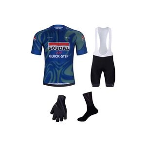 BONAVELO Kerékpáros mega szett - SOUDAL-QUICKSTEP 2026 - fekete/kék/zöld/fehér kép