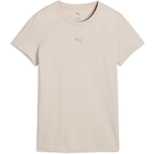 Puma ESSENTIALS CENTRED CAT LOGO TEE Női póló, bézs, méret kép