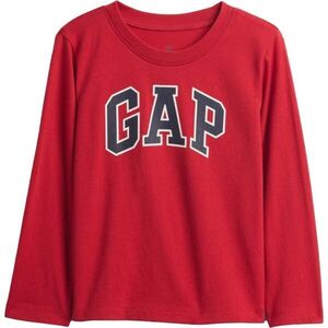 GAP V-FRCH LS LOGO TEE Gyerek póló, piros, méret 5Y kép