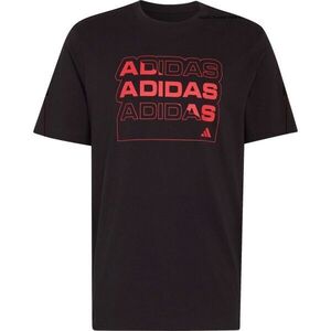 adidas MULTI LINEAR TEE M Férfi póló, fekete, méret kép