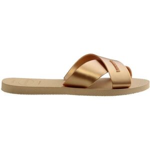 HAVAIANAS AQUA METALLIC Női flip-flop papucs, arany, méret 43/44 kép