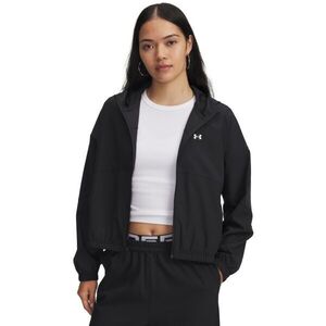 Under Armour RIVAL WOVEN Női könnyű dzseki, fekete, méret M kép