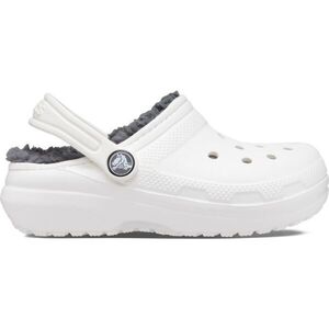 Crocs CLASSIC LINED CLOG T Lány belebújós cipő, fehér, méret 23/24 kép