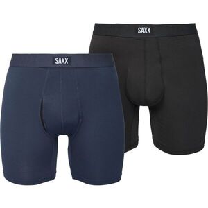 SAXX VIBE XTRA SOFT COMFORT BOXER BRF FLY 2PK Férfi bokszeralsó, fekete, méret kép