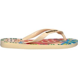HAVAIANAS TOP LOGO METALLIC Női papucs, bézs, méret 39/40 kép