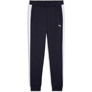 Puma ESSENTIALS T7 POLY PANTS Férfi melegítőnadrág, sötétkék, méret kép