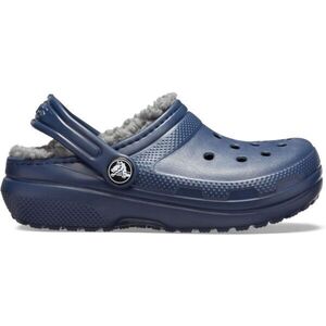 Crocs CLASSIC LINED CLOG K Gyerek papucs, sötétkék, méret 23/24 kép