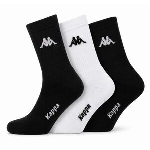 Kappa AUTHENTIC PAILEL 3P Unisex zokni, fekete, méret kép