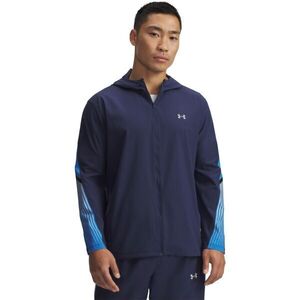 Under Armour VELOCITI STORM HOODED Férfi futódzseki, sötétkék, méret kép