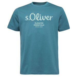 s.Oliver LOGO T-NOOS Férfi póló, kék, méret kép