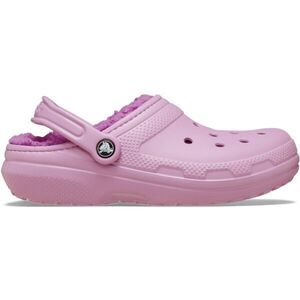 Crocs CLASSIC FUZZ LINED CLOG Női belebújós cipő, rózsaszín, méret 37/38 kép