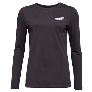 Puma ESSENTIALS NO 1 LOGO LONG SLEEVE TEE Férfi hosszú ujjú felső, fekete, méret kép