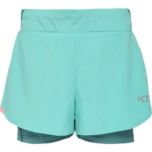 KARI TRAA MIJA TRAINING SHORTS Női sportos rövidnadrág, türkiz, méret kép