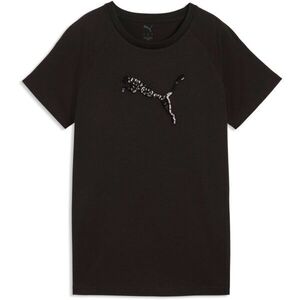 Puma ESSENTIALS SEQUINS TEE Női póló, fekete, méret kép